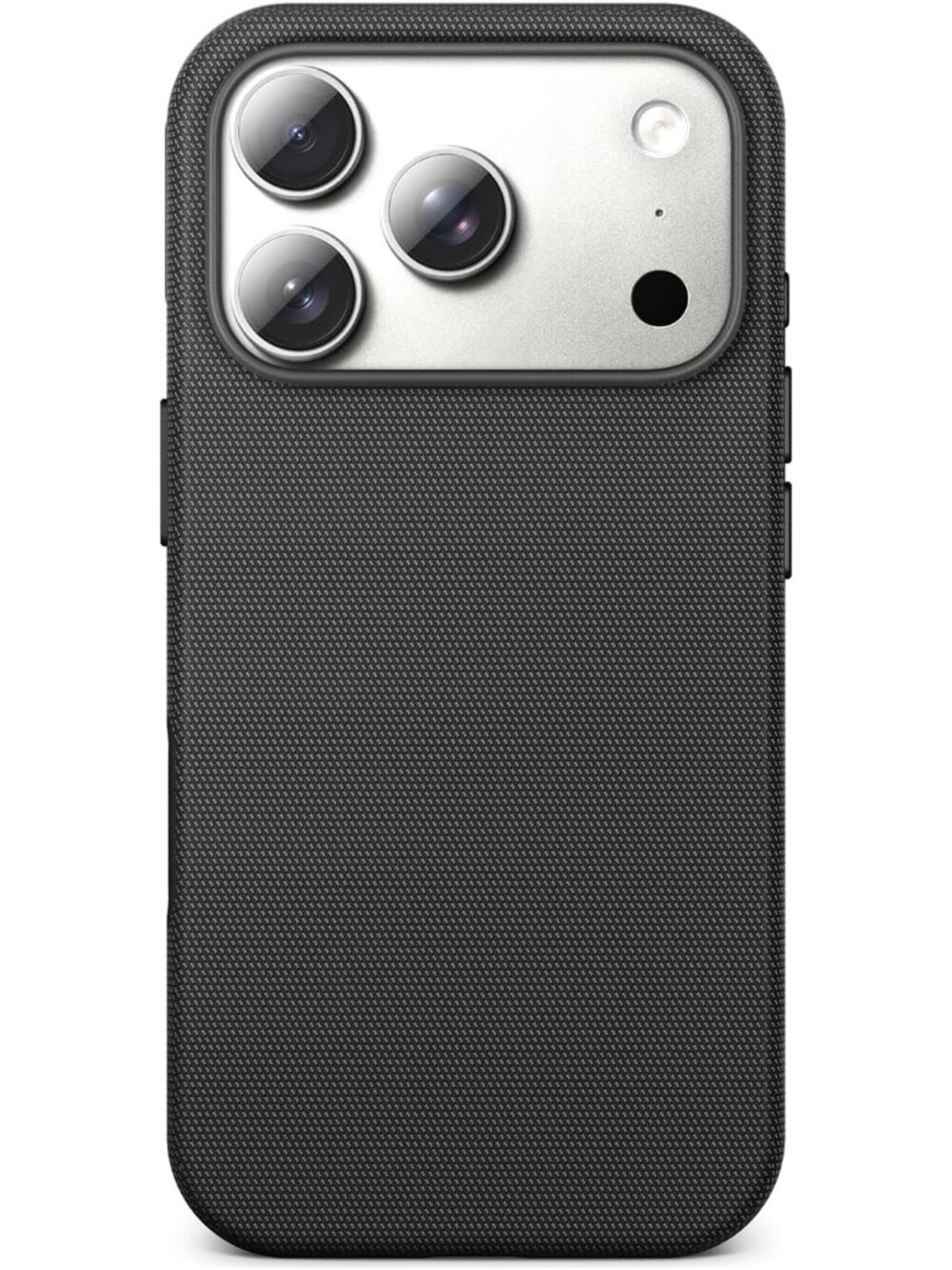 iPhone 18 Pro Max Black Techwoven Drop Protection Shockproof Skin-Friendly Case